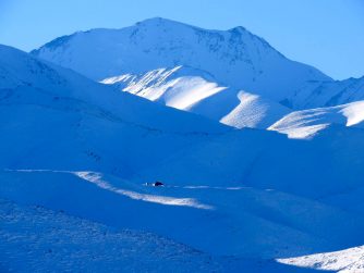 Experience the unparalleled beauty of Red Stag Patagonia as you take in the magnificent view of our snow-capped mountains.