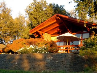 Amidst the picturesque landscapes of Red Stag Patagonia's grounds, the athletes' facilities provide a perfect outdoor retreat