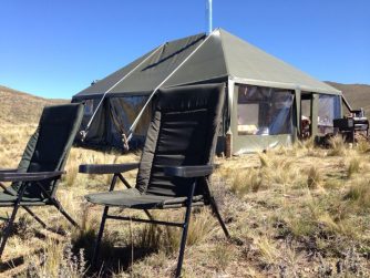 Experience the allure of outdoor living with Red Stag Patagonia, as the exterior of your camping tent harmonizes with the pristine nature that surrounds you