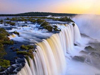 Iguazu Falls, on the border of Argentina and Brazil